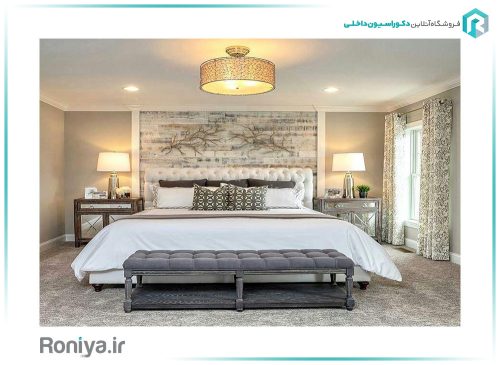 دیوارپوش دکوراتیو بتن پلیمری طرح چوب خاکستری روشن WD-01