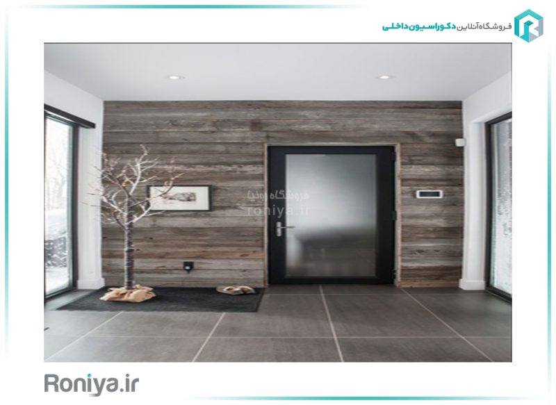 دیوارپوش دکوراتیو بتن پلیمری طرح چوب HM-25