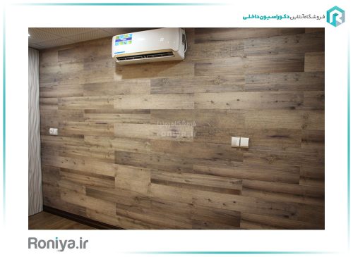 دیوارپوش دکوراتیو بتن پلیمری طرح چوب WD-31