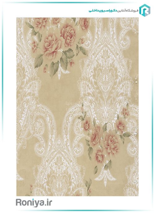 کاغذ دیواری گلدار برای پذیرایی کد 17035 2 کاغذ دیواری گلدار برای پذیرایی کد 17035