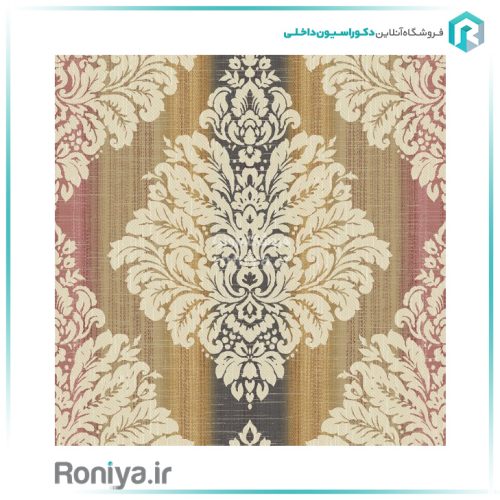 کاغذ دیواری داماسک گل برجسته طرح خاص کد WA0119 2 کاغذ دیواری داماسک گل برجسته طرح خاص