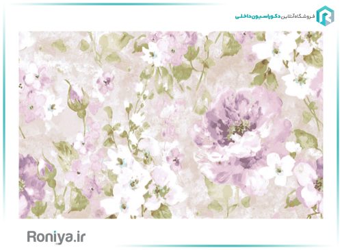 کاغذ دیواری گل های رنگارنگ کد WF10123 2 کاغذ دیواری گل های رنگارنگ