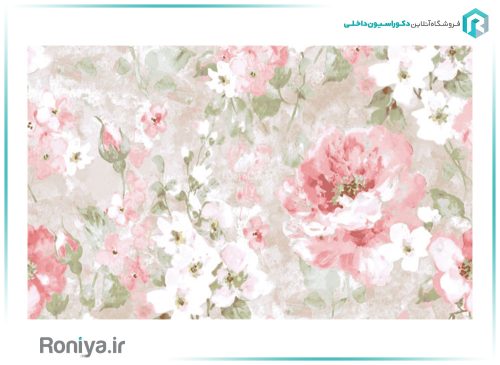 کاغذ دیواری گل های رنگارنگ کد WF10123 3 کاغذ دیواری گل های رنگارنگ