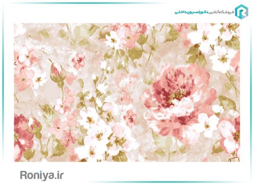 کاغذ دیواری گل های رنگارنگ کد WF10123 6 کاغذ دیواری گل های رنگارنگ