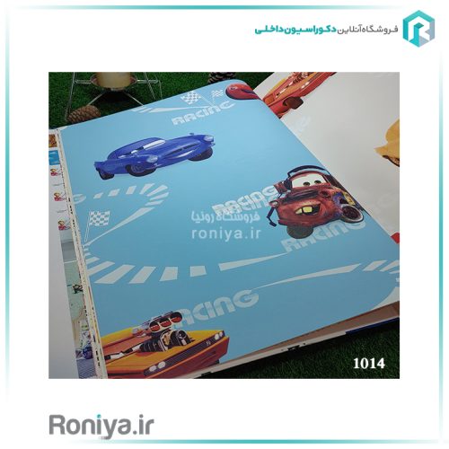 کاغذ دیواری طرح ماشین اتاق کودک کد 1015 2 کاغذ دیواری طرح ماشین اتاق کودک کد 1015