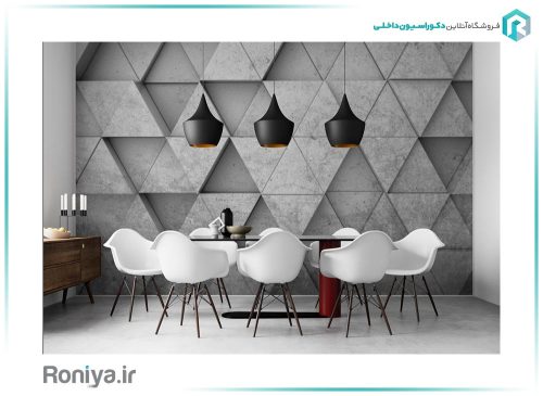 پوستر سه بعدی مدرن رنگ طوسی 3DF-571 4 پوستر سه بعدی مدرن رنگ طوسی 3DF-571