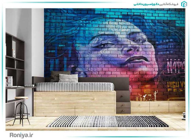 پوستر دیواری فشن طرح آجر کد FS-020 2 پوستر دیواری فشن طرح آجر کد FS-020