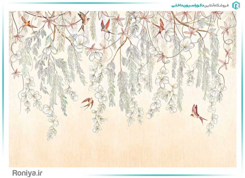 پوستر دیواری طرح گل 3DF-439