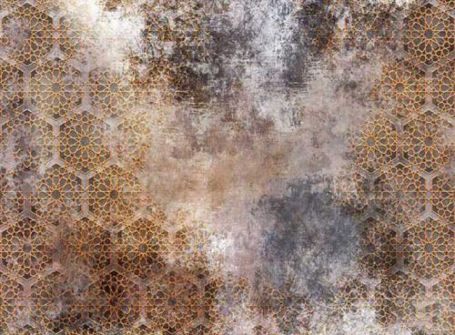 پوستر دیواری سه بعدی مدرن طلایی کد 3DF-079 4 پوستر دیواری سه بعدی مدرن طلایی کد 3DF-079