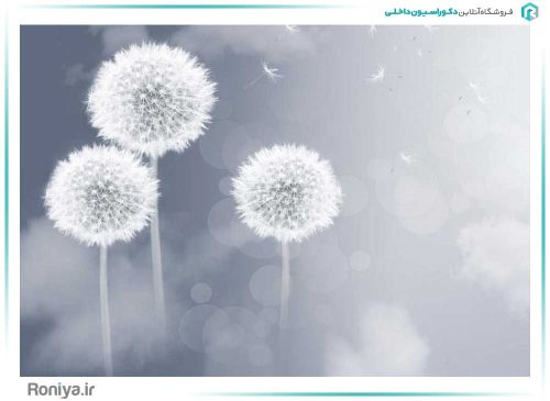 پوستر دیواری قاصدک سفید کد AB-017 2 پوستر دیواری قاصدک سفید کد AB-017