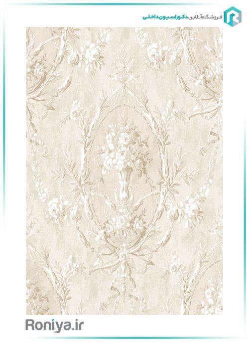 کاغذ دیواری دسته گل رز کد 22017 3 کاغذ دیواری دسته گل رز کد 22017