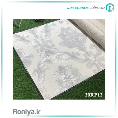 کاغذدیواری گل داماسک براقCode-30RP10 3 کاغذدیواری گل داماسک براقCode-30RP10