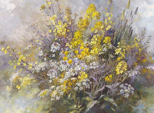 پوستر دیواری نقاشی گل کد 3DF-259 4 پوستر دیواری نقاشی گل کد 3DF-259