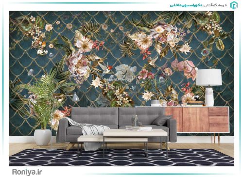 پوستر سه بعدی طرح گل کد 3DF-253 4 پوستر سه بعدی طرح گل کد 3DF-253