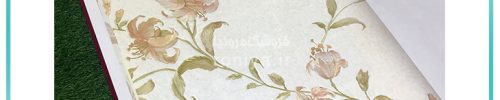 کاغذ دیواری گل برجسته اتاق خواب کد 33015