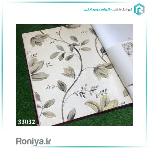 کاغذ دیواری طرح شاخ و برگ کلاسیک کد 33032