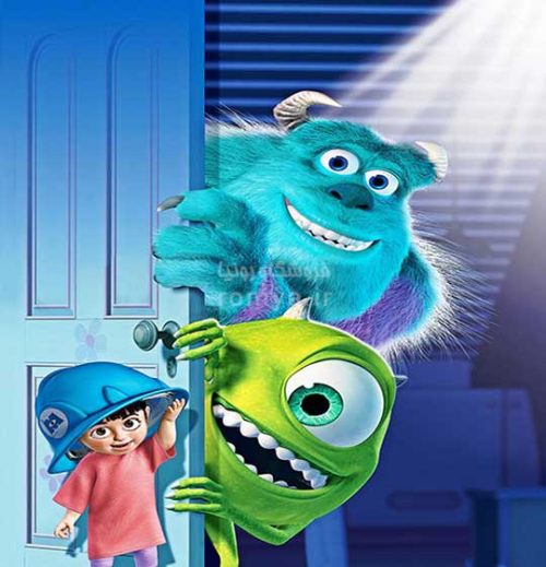 پوستر دیواری کودک سه بعدی کمپانی هیولاها کد CN-003 2 پوستر دیواری کودک سه بعدی کمپانی هیولاها کد CN-003