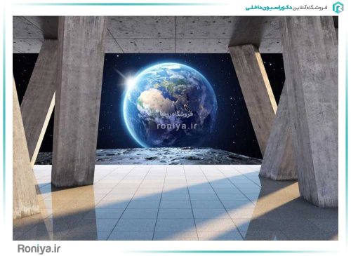 پوستر دیواری سه بعدی کره زمین کد RT-041 3 پوستر دیواری سه بعدی کره زمین کد RT-041