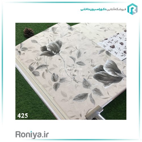 کاغذ دیواری طرح گل کد 425