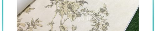 کاغذ دیواری گل برجسته کلاسیک پذیرایی کد 451