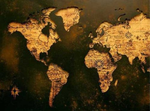 پوستر دیواری نقشه جهان کد CHEAP-1001 4 پوستر دیواری نقشه جهان کد CHEAP-1001