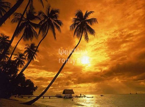 پوستردیواری غروب دریا 3 پوستردیواری غروب دریا