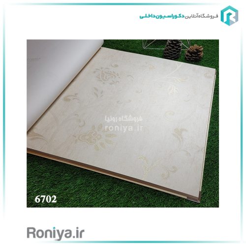 کاغذ دیواری طرح گل و پیچک سفید کرمCode-6701 5 کاغذ دیواری طرح گل و پیچک سفید کرمCode-6701