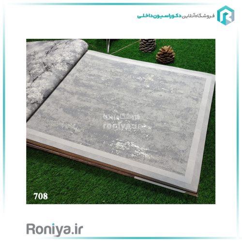 کاغذ دیواری طرح طلاکوب طوسیCode-700ta702 3 کاغذ دیواری طرح طلاکوب طوسی