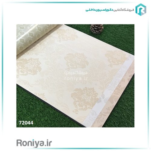 کاغذ دیواری گل داماسک محو کد 72044