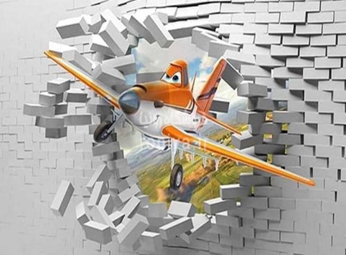 پوستر دیواری سه بعدی کارتون هواپیماهاCode-CN-0236 3 پوستر دیواری سه بعدی کارتون هواپیماهاCode-CN-0236