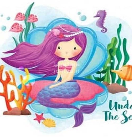 پوستردیواری پری دریایی اتاق کودکCode-CN-0272 3 پوستردیواری پری دریایی اتاق کودکCode-CN-0272