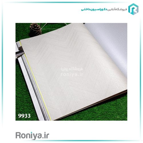 کاغذ دیواری طرح جناقی سفیدCode-9906 2 کاغذ دیواری طرح جناقی سفید