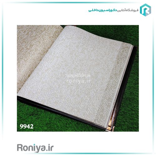 کاغذ دیواری طرح هفت هشتی کرم سفیدCode-9941 3 کاغذ دیواری طرح هفت هشتی کرم سفید
