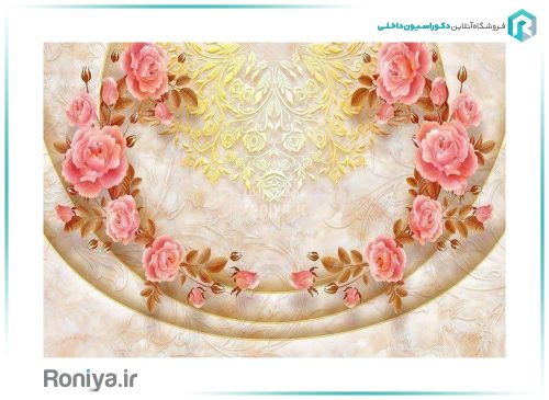 پوستر سالن پذیرایی گل سه بعدی 3DF-510 3 پوستر سالن پذیرایی گل سه بعدی 3DF-510