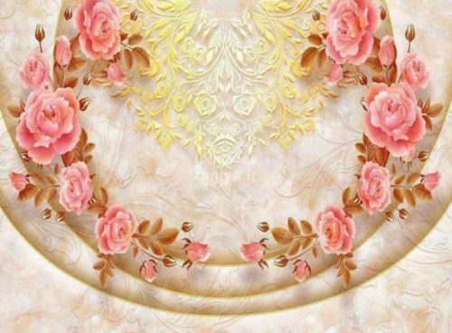 پوستر سالن پذیرایی گل سه بعدی 3DF-510 4 پوستر سالن پذیرایی گل سه بعدی 3DF-510