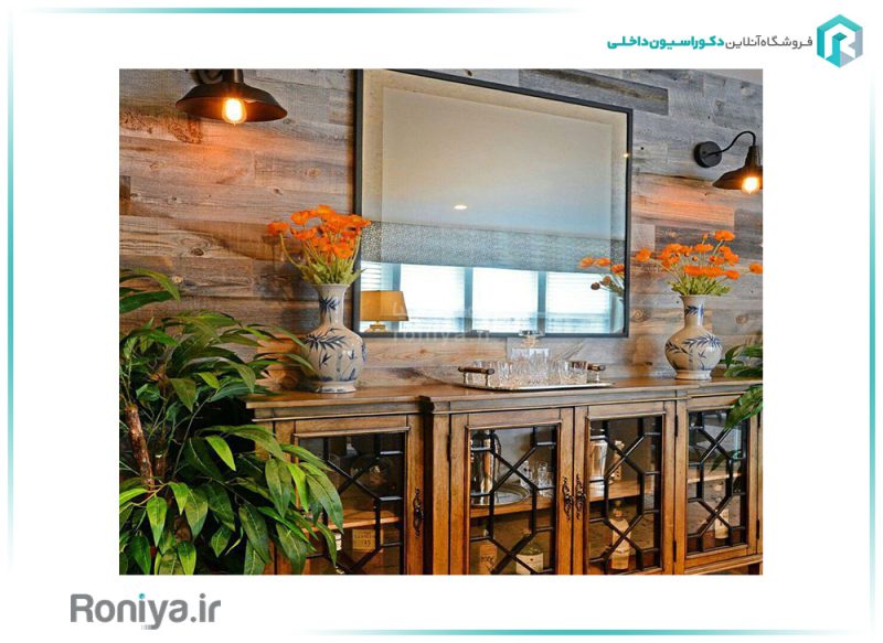 دیوارپوش دکوراتیو بتن پلیمری طرح چوب HM-09