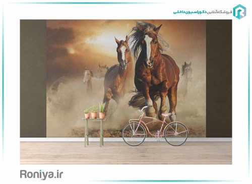 پوستر دیواری اسب آزاد