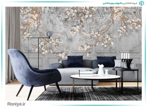 پوستر دیواری شکوفه های مدرن کد 3DF-114 3 پوستر دیواری شکوفه های مدرن کد 3DF-114