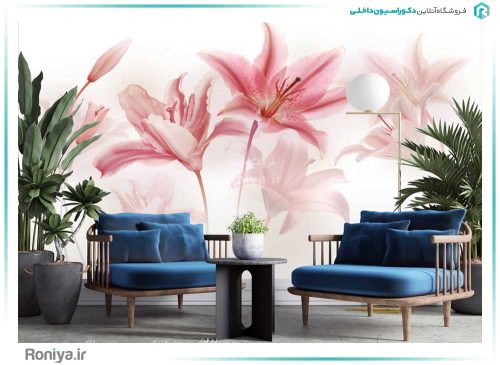 پوستر دیواری صورتی کد 3DF-076 3 پوستر دیواری صورتی کد 3DF-076