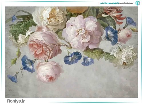 کاغذ پوستری گل های برجسته 3DF-352 2 کاغذ پوستری گل های برجسته 3DF-352