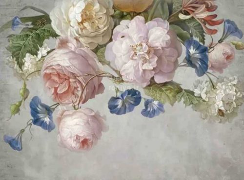 کاغذ پوستری گل های برجسته 3DF-352 4 کاغذ پوستری گل های برجسته 3DF-352