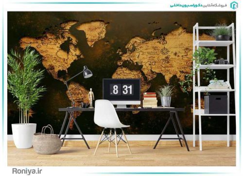 پوستر دیواری نقشه جهان کد CHEAP-1001 3 پوستر دیواری نقشه جهان کد CHEAP-1001