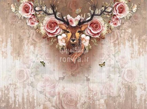 پوستر دیواری سه بعدی طرح گوزنCode-3DF-388