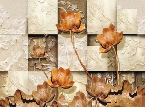 پوستر دیواری گل برجستهCode-3DF-390 3 پوستر دیواری گل برجستهCode-3DF-390