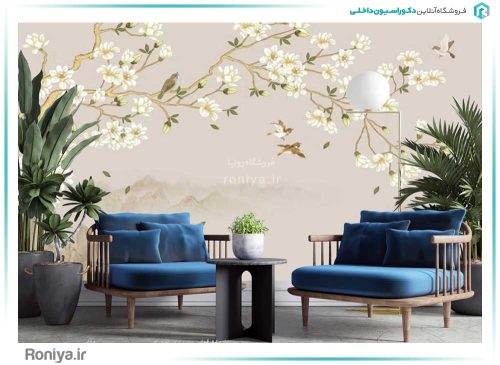 پوستر شکوفه های زرد کد 3DF-041 2 پوستر شکوفه های زرد کد 3DF-041