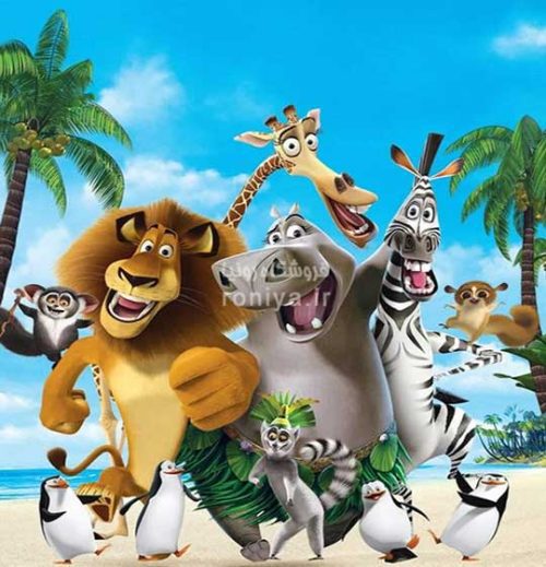 پوستر دیواری کارتون ماداگاسکارCode-CN-0242 3 پوستر دیواری کارتون ماداگاسکارCode-CN-0242