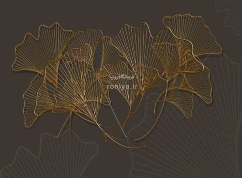 پوستر دیواری گل طلایی کد Z396 4 پوستر دیواری گل طلایی کد Z396