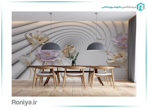 پوستر سه بعدی گل 3DF-312
