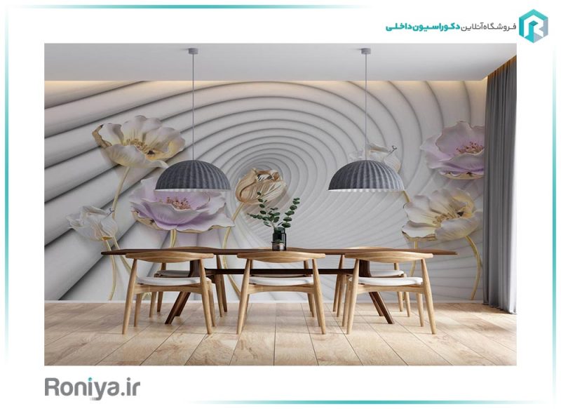 پوستر سه بعدی گل 3DF-312