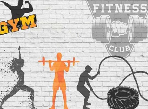 پوستردیواری فیتنس کد 3D-004 4 پوستردیواری فیتنس کد 3D-004